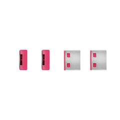 BLOCCA PORTE USB ROSA + 4 SERRATURE