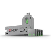 BLOCCA PORTE USB VERDE + 4 SERRATURE