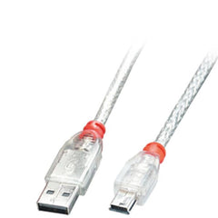 Cavo USB 2.0 Tipo A a Mini-B Trasparente 0.2m