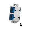 ADATTATORE SC DUPLEX SM BLU
