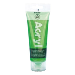 TEMPERA TUBO ACRILICO COL.VERDE FLUO75ML