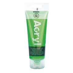 TEMPERA TUBO ACRILICO COL.VERDE FLUO75ML