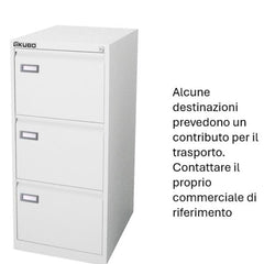 Classificatore KUBO 3 cassetti bianco