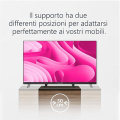 Google TV 43" QLED UHD 4K Side Feet
