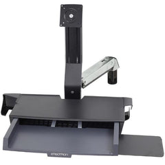 BRACCIO SIT-STAND COMBO STYLEVIEW® CON SUPERFICIE DI LAVORO (ALLUMINIO)