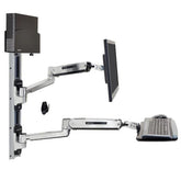 SISTEMA PER LAVORARE SEDUTI E IN PIEDI LX-SUPPORTO PER CPU PICCOLO (ALLUMINIO)