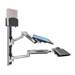 SISTEMA PER LAVORARE SEDUTI E IN PIEDI LX-SUPPORTO PER CPU PICCOLO (ALLUMINIO)