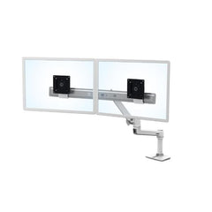 BRACCIO PER DOPPIO MONITOR DA SCRIVANIA LX DUAL DIRECT (BIANCO)