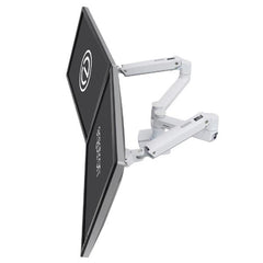 BRACCIO PER DOPPIO MONITOR DA SCRIVANIA LX (BIANCO)