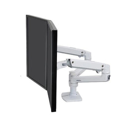 BRACCIO PER DOPPIO MONITOR DA SCRIVANIA LX (BIANCO)