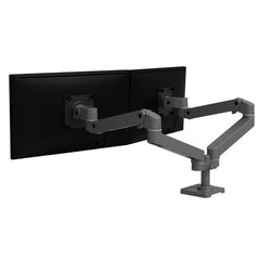BRACCIO PER DOPPIO MONITOR LX PRO (GRIGIO SCURO)