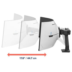 BRACCIO PER MONITOR DA SCRIVANIA HX CON SNODO VHD (NERO)