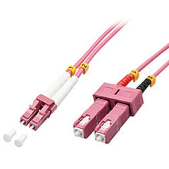 Cavo Fibra Ottica OM4 LC/SC - 50/125, 15m