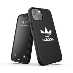 ADIDAS ORIGINALS - Cover in TPU flessibile con bordi rialzati colore nero compatibile con Apple iPhone 13 Mini