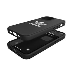ADIDAS ORIGINALS - Cover in TPU flessibile con bordi rialzati colore nero compatibile con Apple iPhone 13 Mini
