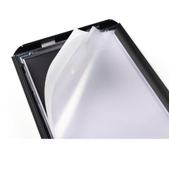 CORNICE A SCATTO IN ALLUMINIO A4 - NERO