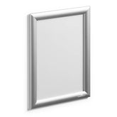 CORNICE A SCATTO ALLUMINIO A4 ARGENTO
