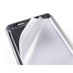 CORNICE A SCATTO ALLUMINIO A4 ARGENTO