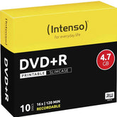 DVD+R 4.7 GB - 16X - PRINTABLE - SLIM CASE 10PZ.
