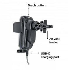 Caricabatterie Rapido da Auto Wireless Qi Pro