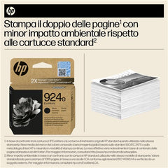 Cartuccia di inchiostro nero originale HP 924e EvoMore