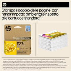 Cartuccia di inchiostro giallo originale HP 937e EvoMore
