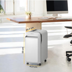 Distruggi documenti a microframmento LX221 per piccolo ufficio con INTELLIBAR bianco
