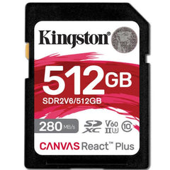 Canvas React Plus V60 SD Memory Card - 512GB - SDR2V6/512GB