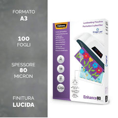 ImageLast Pouches plastificazione A3 80Mic - cf.100