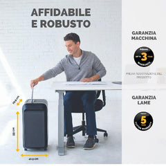 Distruggi documenti a miniframmento LX220 per piccolo ufficio con INTELLIBAR