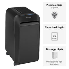 Distruggi documenti a miniframmento LX220 per piccolo ufficio con INTELLIBAR