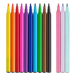 PENNARELLI UNICORNO E DINOSAURO COLORI STANDARD + 3 COLORI PASTELLO