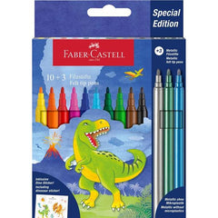 PENNARELLI UNICORNO E DINOSAURO COLORI STANDARD + 3 COLORI METALLIZZATI