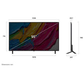 55 QNED 80A 4K UHD WEBOS25 PIEDINI LATERALI