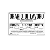 SEGN. ALLUM 300X200MM ORARIO LAV