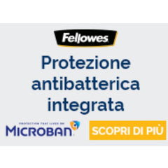 Fellowes Mouse Pad con Microban, Nero