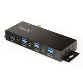 Hub USB gestito a 7 Porte con 7x USB-A, Metallo, Protezione ESD 5 Gbps