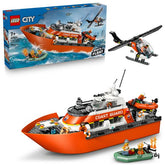 Motoscafo di soccorso ed elicottero della Guardia Costiera