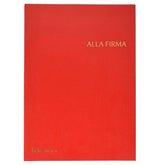 LIBRO FIRMA Interno a 14 intercalari ROSSO