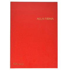 LIBRO FIRMA Interno a 14 intercalari ROSSO