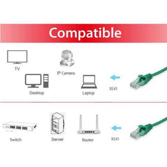 EQUIP - CAVO PATCH U/UTP CAT.6 250MHz VERDE 10 metri