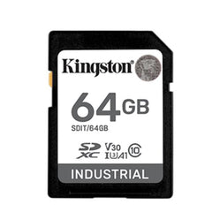64GB SDXC Industrial -40C to 85C C10 UHS-I U3 V30 A1 pSLC