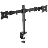 EQUIP - STAFFA DOPPIO MONITOR 13"-27" DA SCRIVANA, ARTICOLATA