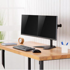 EQUIP - STAFFA DOPPIO MONITOR 17"-32" DA SCRIVANA, 360°