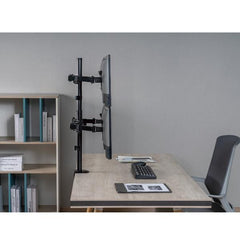 EQUIP - STAFFA QUADRUPLO MONITOR 17"-32" ARTICOLATA PAN & TILT DA SCRIVANIA, 360°