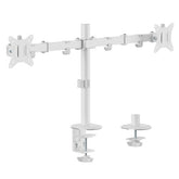 EQUIP - STAFFA ARTICOLATA x DOPPIO MONITOR 17"-32" DA SCRIVANIA, Bianca