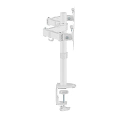EQUIP - STAFFA ARTICOLATA x DOPPIO MONITOR 17"-32" DA SCRIVANIA, Bianca