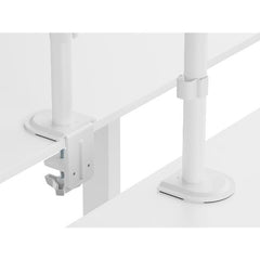 EQUIP - STAFFA ARTICOLATA x DOPPIO MONITOR 17"-32" DA SCRIVANIA, Bianca