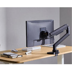 EQUIP - STAFFA MONITOR 17"-49" ROBUSTO PAN & TILT DA SCRIVANIA, NERO