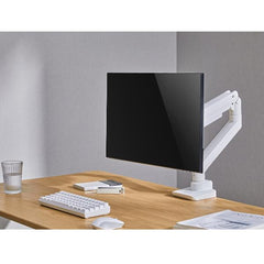 EQUIP - STAFFA MONITOR 17"-49" ROBUSTO PAN & TILT DA SCRIVANIA, BIANCO